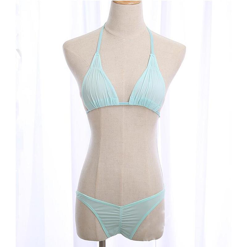 Women Erotic Sexy Tiny Bikinis Set Mini Micro Swimwear Sexy