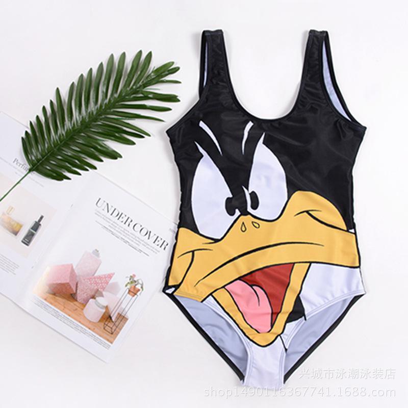 Bikinis Set Monokini 3d Minnie Swimwear Flag Women Sexy Push Up CARTOON