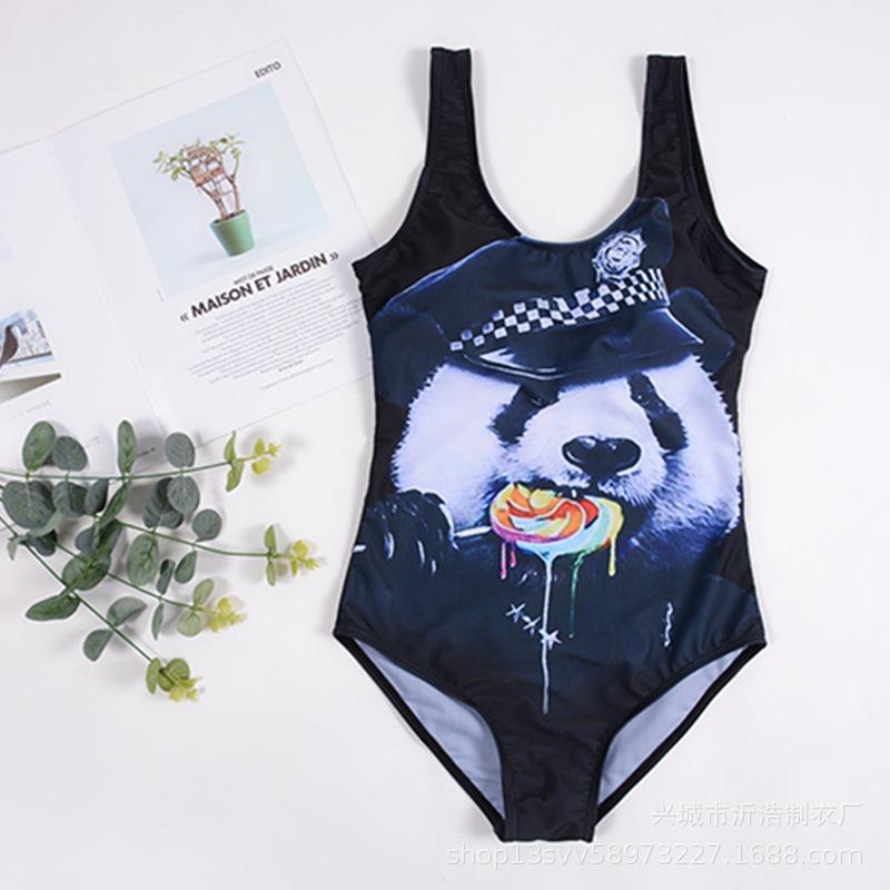 Bikinis Set Monokini 3d Minnie Swimwear Flag Women Sexy Push Up CARTOON