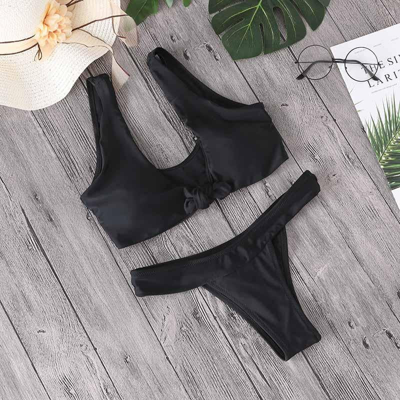 HolaSukey 2018 New Bikini Set Retro Micro Bikinis 2018 New Women Swimwear Sexy Bandage Swimsuits Brazilian Summer Bathing Suits