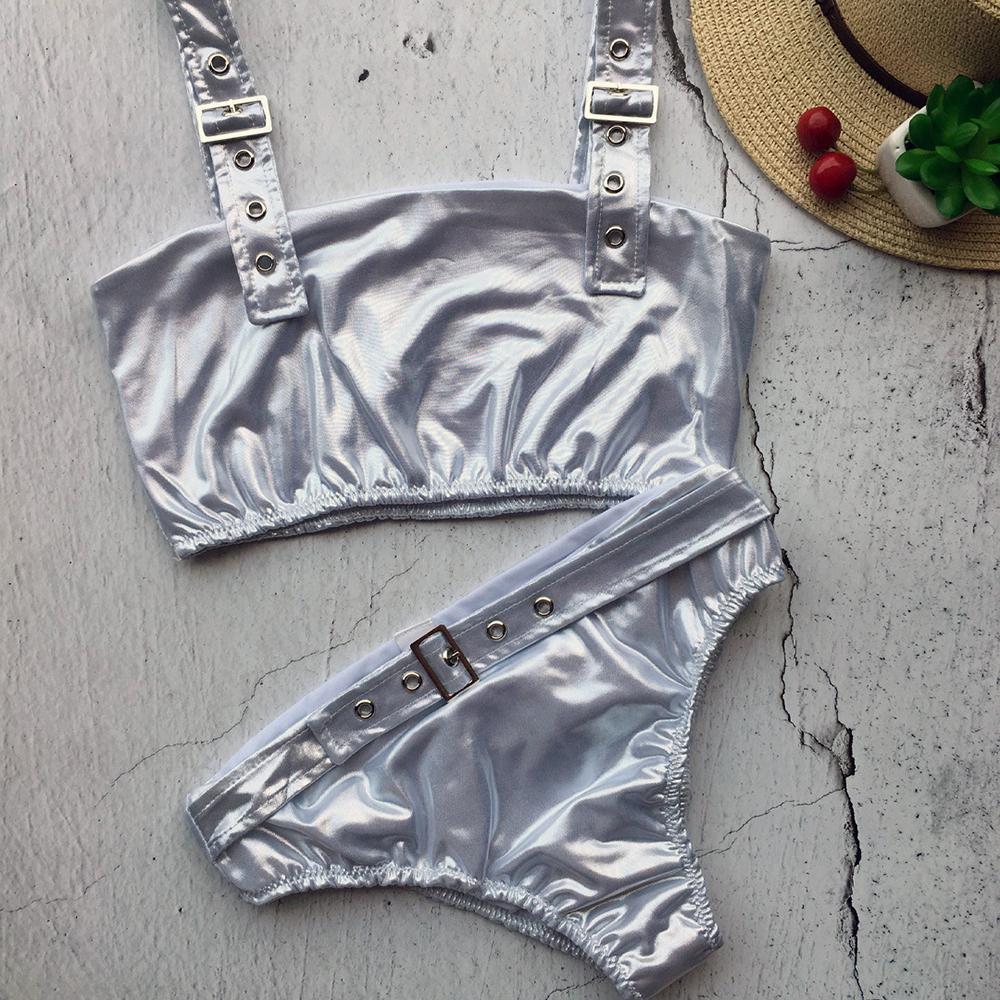 Leather Sequins Bikini Set Sexy Silver Bikinis Bling Swimsuit Women 20 Primebikinibk 3191