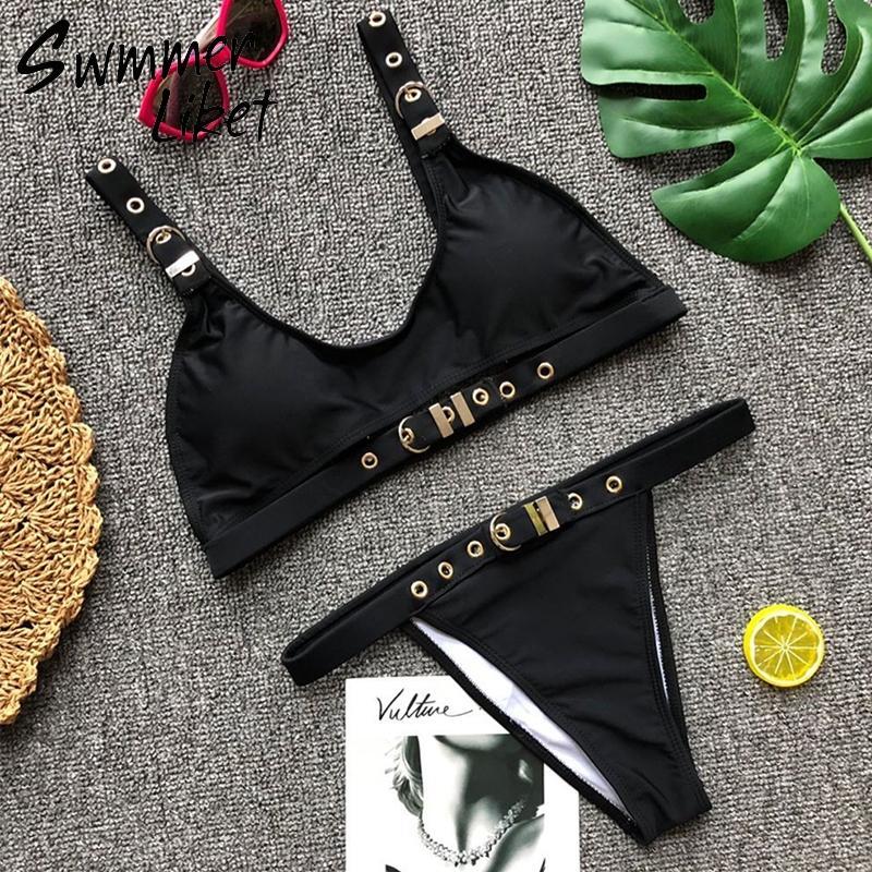 Leopard print bikini women 2018 Sexy belt swimsuit female V bottom high cut swimwear Brazilian summer bathing suit micro bikini