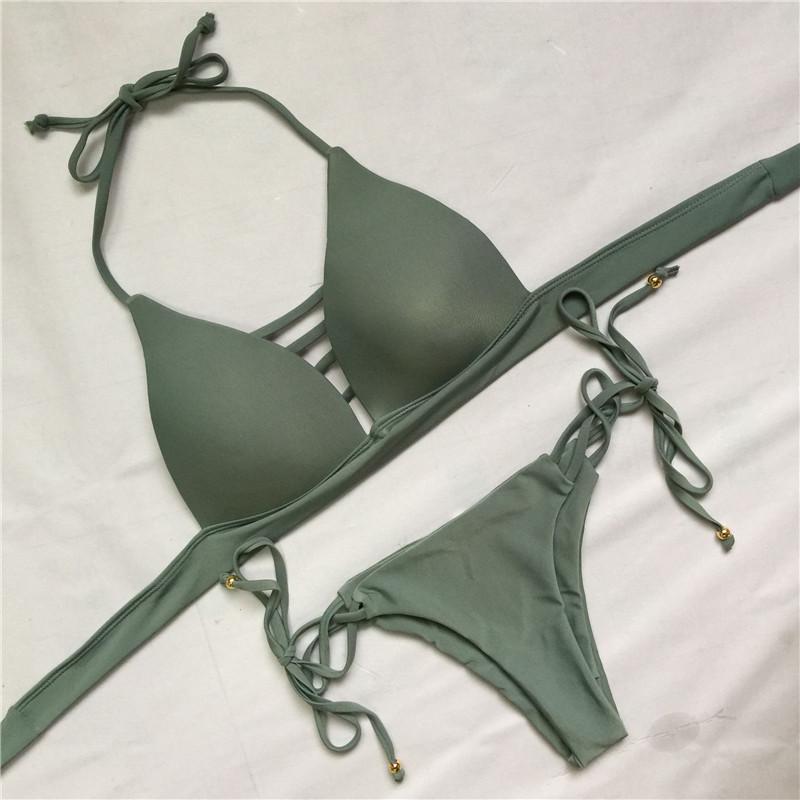 Push Up Bikini Sexy Tanga Brazillian Bikini Women Swimwear 2018 Swimsuit Set Bathing Suit Swiming Suits Biquinis Feminino