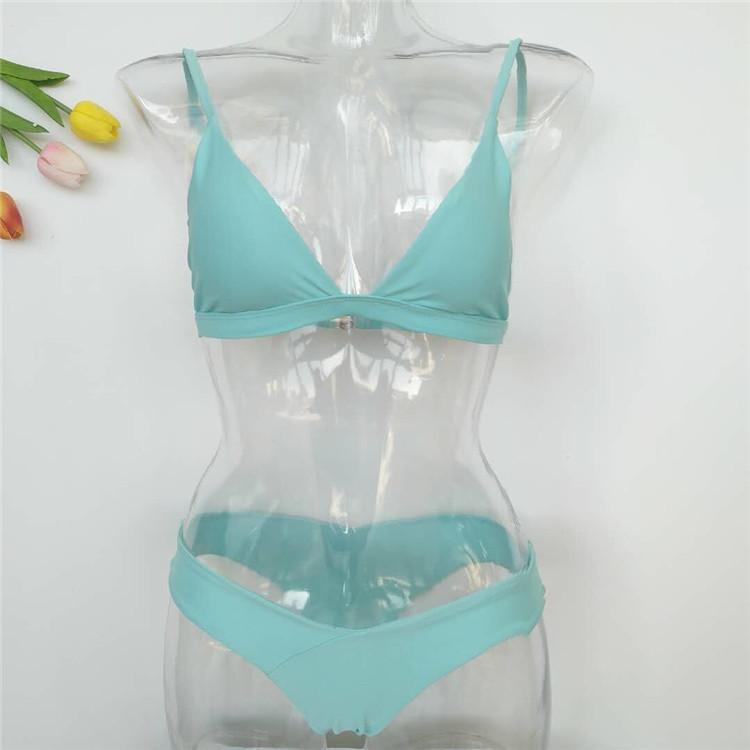 Push Up Swimwear Bikinis Set 2018 New Women Swimsuit Biquinis Summer Bandeau Trikinis Padded Monokini Bathsuit Biquini Feminino