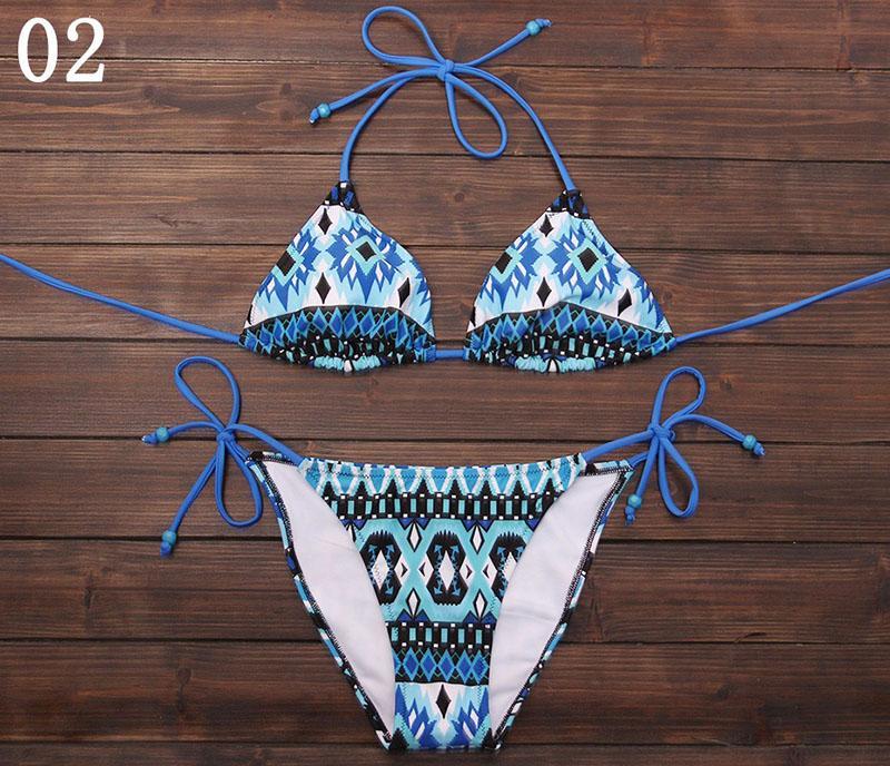 Sexy Bikinis 2018 Women Swimsuit Push Up Swimwear Fenale Summer Beach Wear Printed Brazilian Bikini Set Bathing Suits Swim Wear
