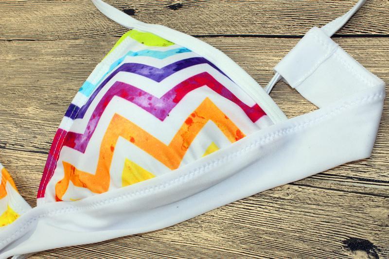 Treasity rainbow bikini 2018 sexy swimwear women biquini Brazilian women mini micro bikini set swimsuit girl stripy swim suit