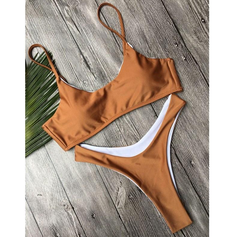 UMLIFE Sexy Micro Bikini 2018 Sport Bikini Set Women Swimwear High Waist Swimsuit biquini Brazilian Thong Black White Beachwear