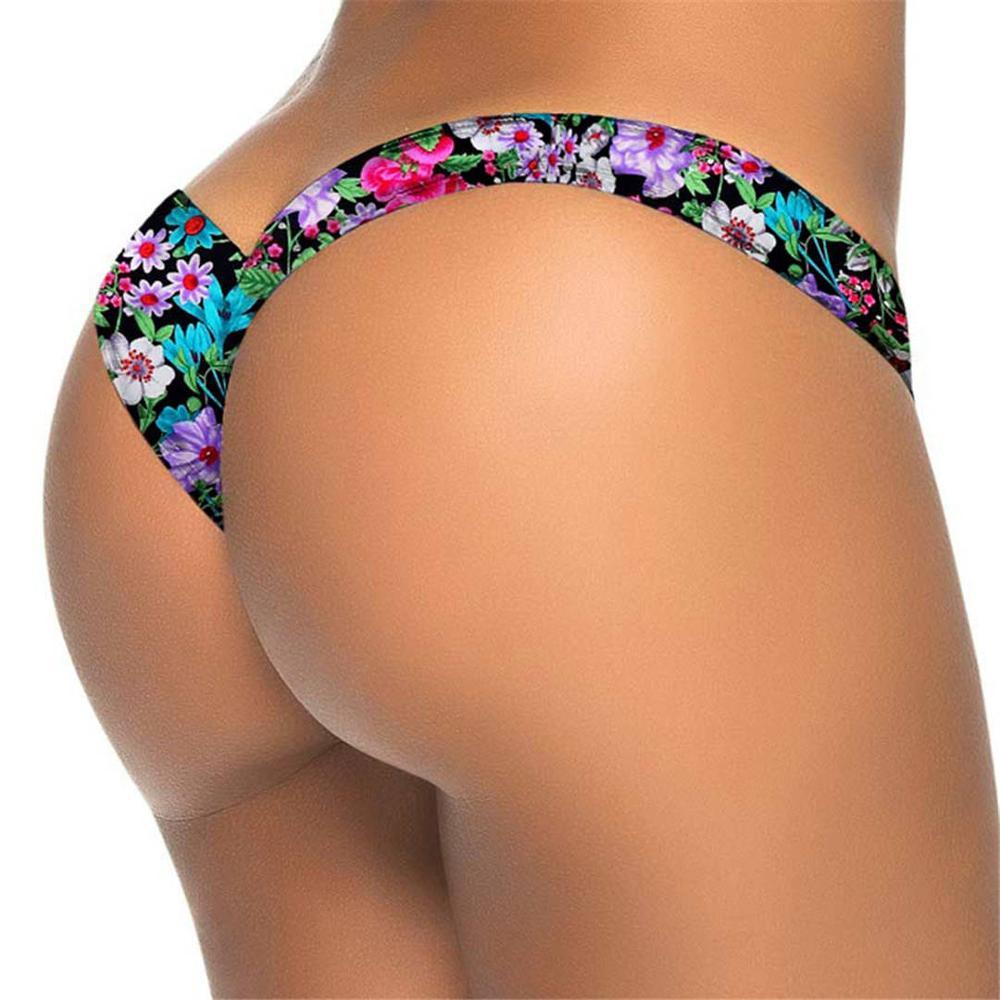 V shape Sexy Brazilian Bikini Bottom 2018 Bather Women Swimwear Female Thong Tanga Mini Micro Swim Brief Panties Underwear V87