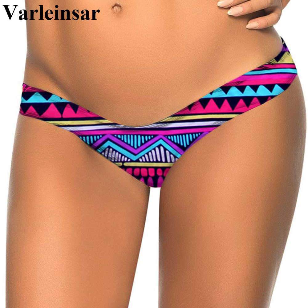 V shape Sexy Brazilian Bikini Bottom 2018 Bather Women Swimwear Female Thong Tanga Mini Micro Swim Brief Panties Underwear V87