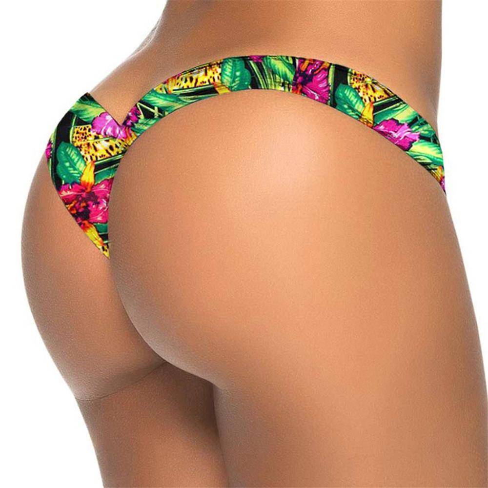 V shape Sexy Brazilian Bikini Bottom 2018 Bather Women Swimwear Female Thong Tanga Mini Micro Swim Brief Panties Underwear V87