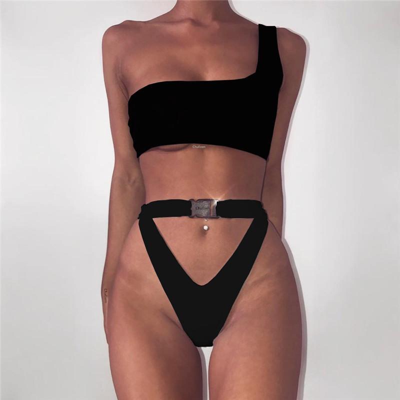 Women Hollow Out Swimsuit Bikini Sexy Women Push Up Swimwear Bathing Suit Biquinis Feminino 2018 New Swimming Suit