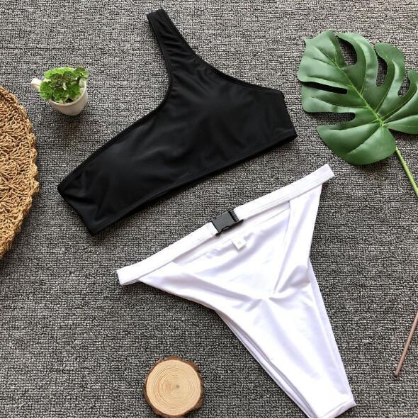 Women Hollow Out Swimsuit Bikini Sexy Women Push Up Swimwear Bathing Suit Biquinis Feminino 2018 New Swimming Suit